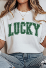 Gildan Distressed Lucky White Tee (S-3XL)