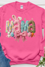 Gildan Easter Mama Hot Pink Crew (S-3XL)