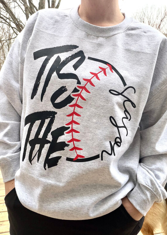 Gildan Tis the Season Ash Gray Crew (S-3XL)