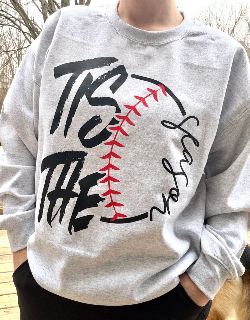 Gildan Tis the Season Ash Gray Crew (S-3XL)