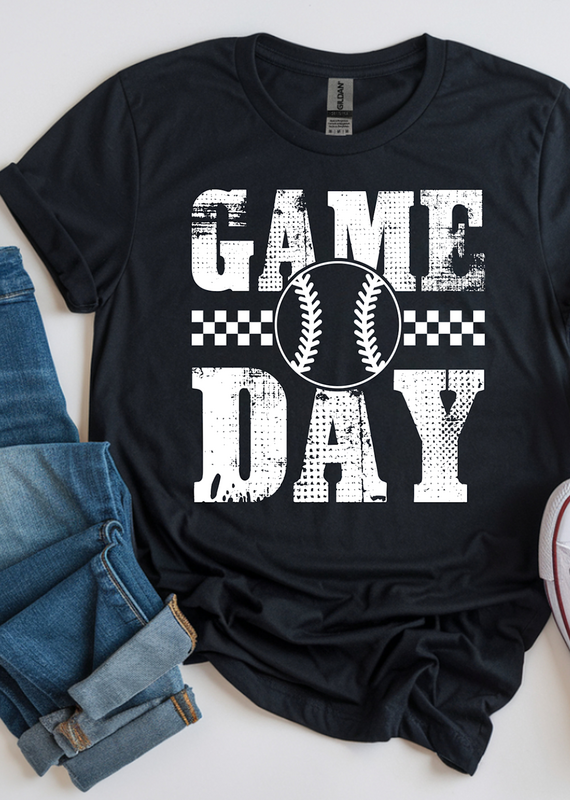 Gildan Game Day Black Tee (S-4XL)