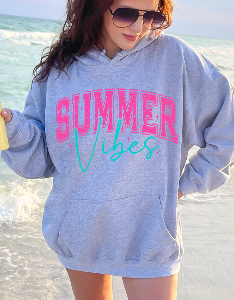 Gildan Summer Vibes Sport Gray Hoodie (S-3XL)