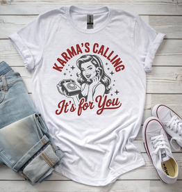 Gildan Karma is Calling White Tee (S-3XL)