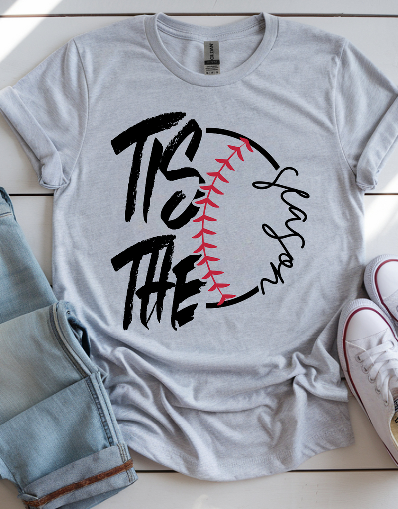 Gildan Tis the Season Gray Tee (S-4XL)