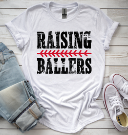 Gildan Raising Ballers White Tee (S-4XL)