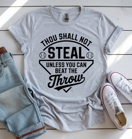 Gildan Thou Shall Not Steal Gray Tee (S-4XL)