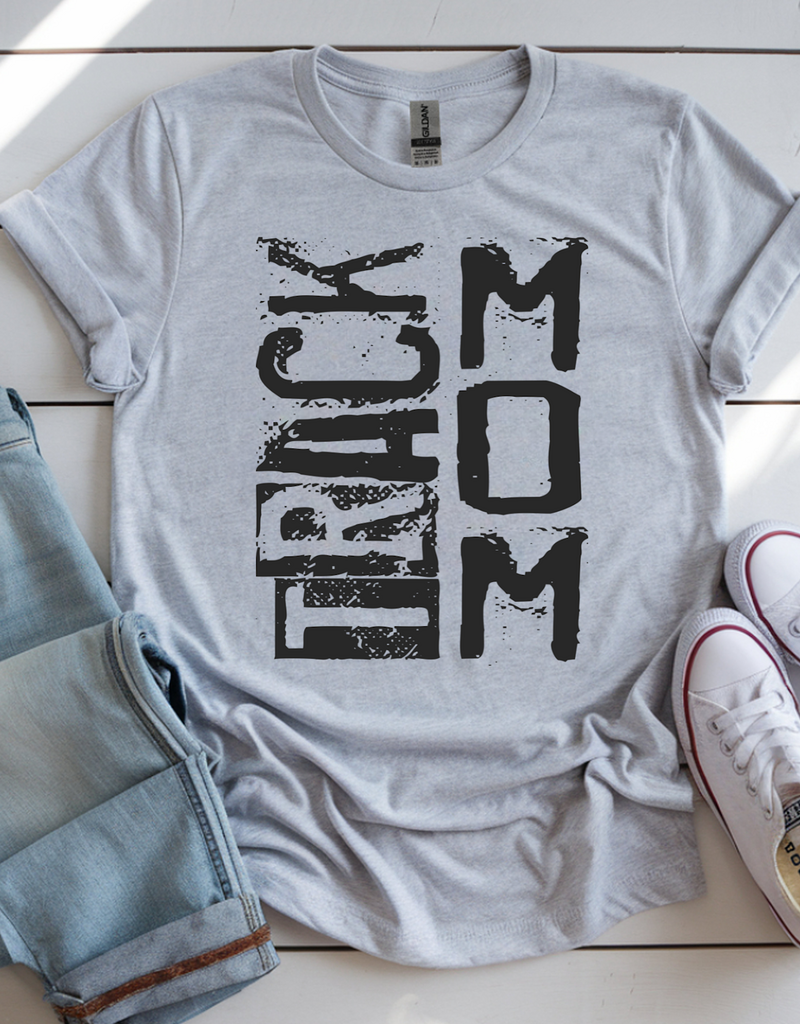 Gildan Track Mom Gray Tee (S-3XL)
