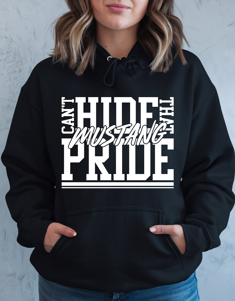 Gildan Hide Mustang Pride Black Hoodie (S-3XL)