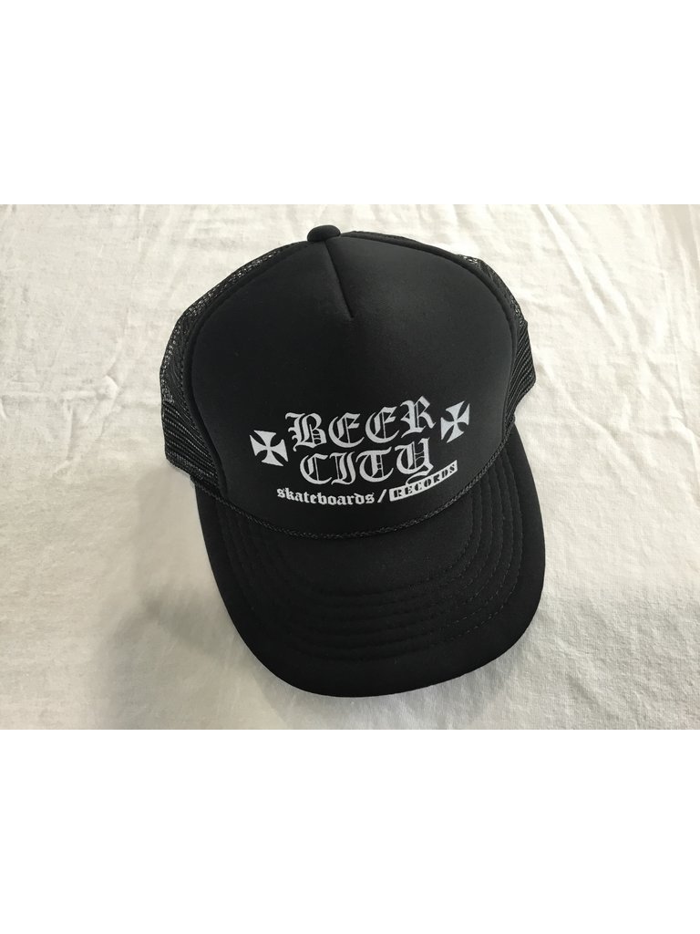 Beer City Beer City Iron Cross Trucker Hat Black
