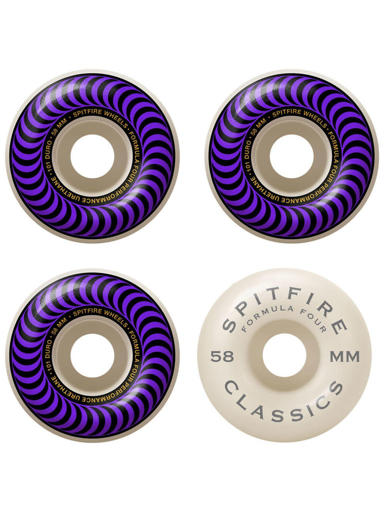 Spitfire Spitfire F4 101 Classic Purple 58mm Wheels