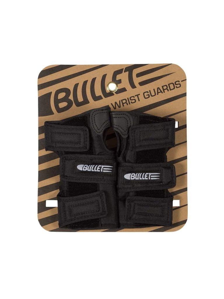 Bullet Bullet Black Adult Wrist Guard Set MD