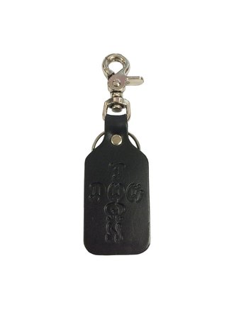 Dogtown Dogtown Leather Clip-on Keychain Black