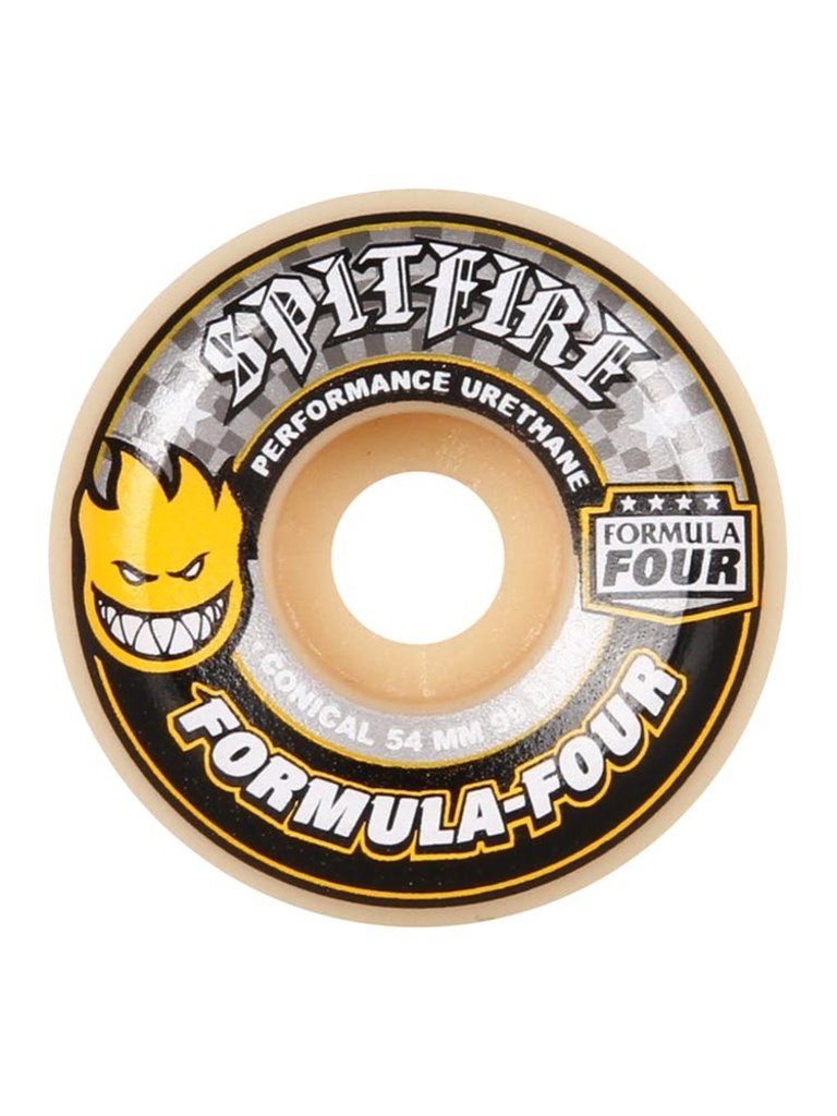 Spitfire Spitfire F4 99 Conical (Yellow Print) 54mm Wheels