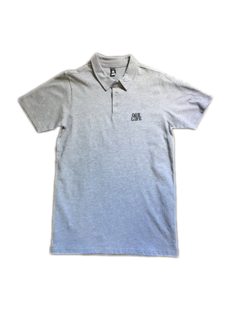 Our Life Our Life Polo Shirt Grey