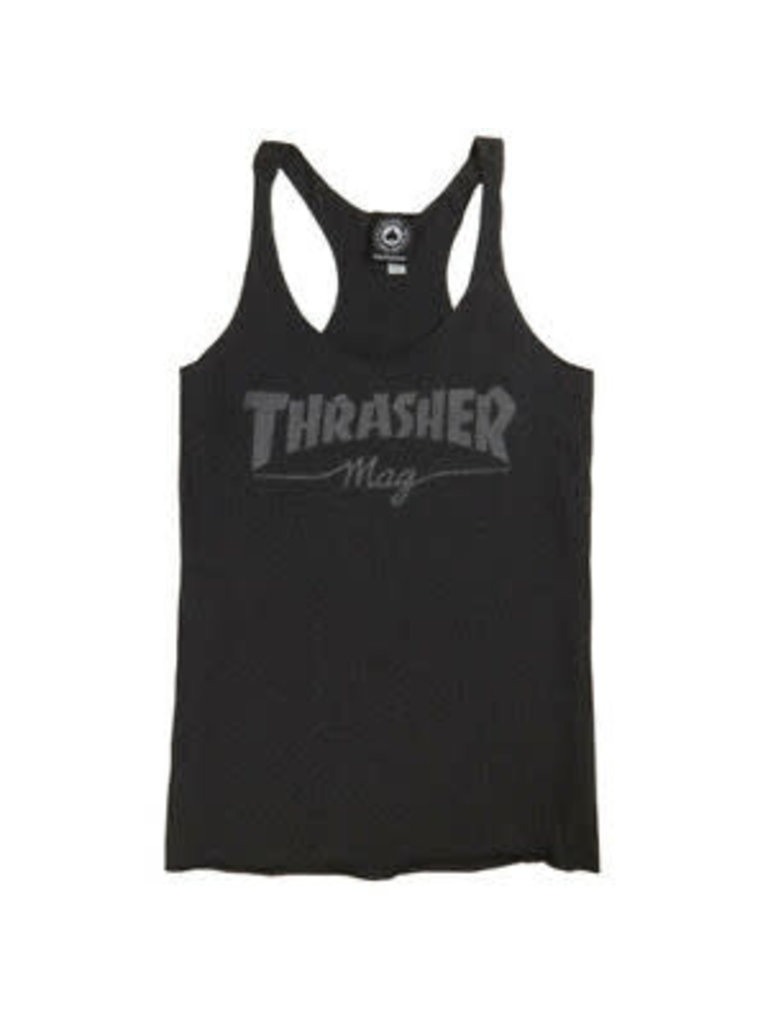 Thrasher Thrasher Mag Logo Racerback Tank Top Heather Grey