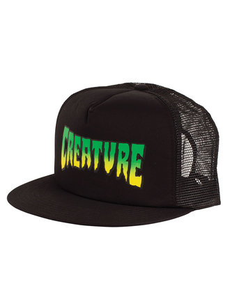 Creature Creature Logo Mesh Trucker Hat Black