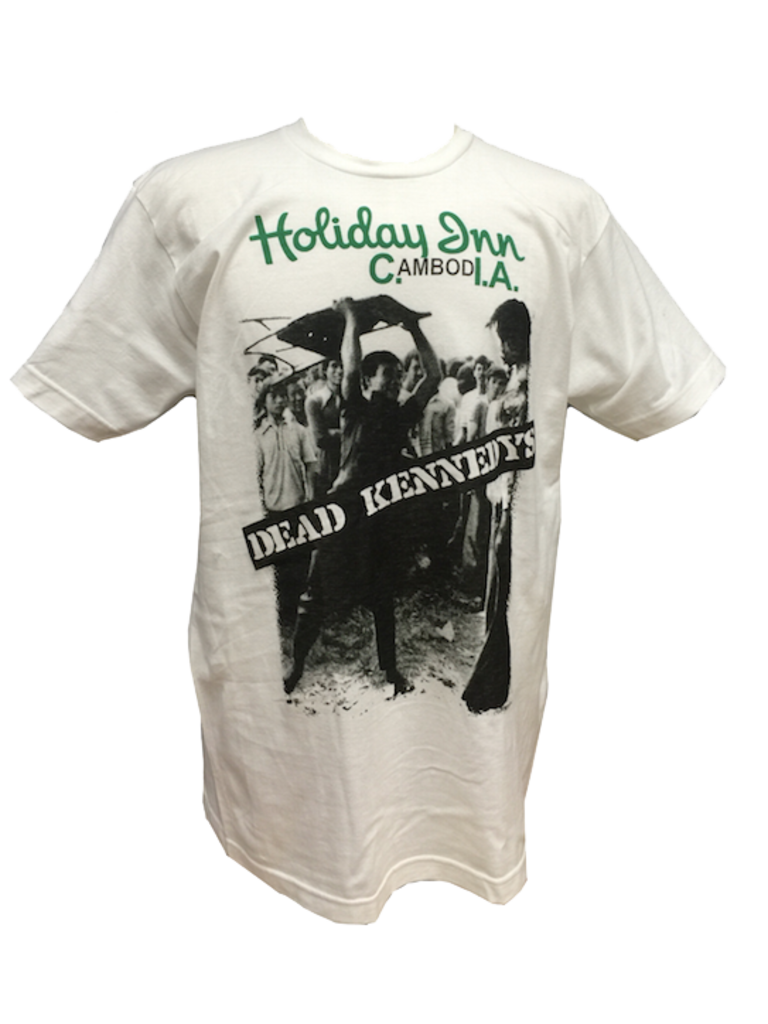 Atomic Age Industries Dead Kennedys Holiday in Cambodia Tee White