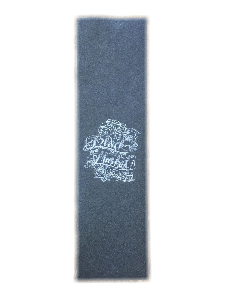 Black Market Black Market Grip Tape Sheet 9in x 33in - Crow (Tattoo)