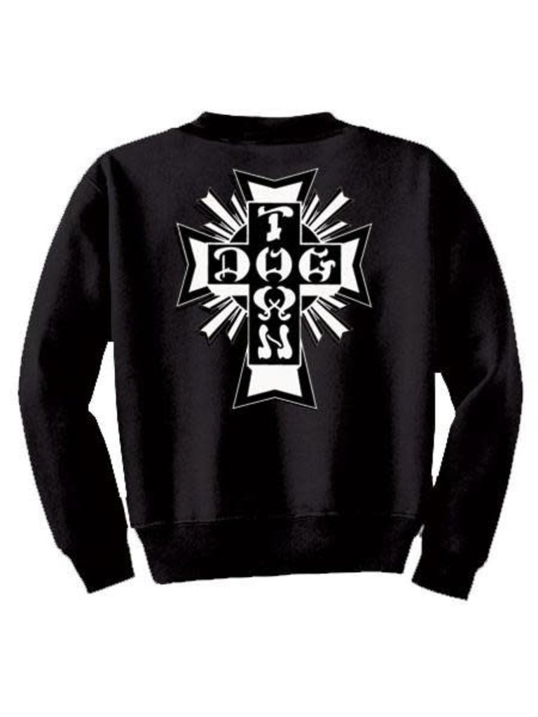 Dogtown Dogtown Crewneck Sweatshirt Cross Logo Black/White