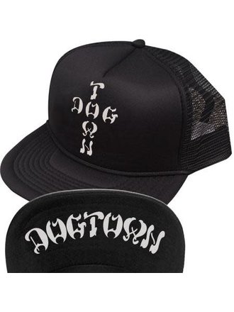 Dogtown Dogtown Cross Letters Flip Mesh  Hat Black