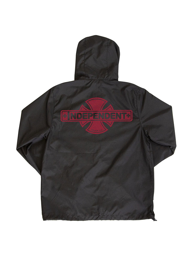 Independent Independent Cross Fill Hooded Windbreaker Jacket Black