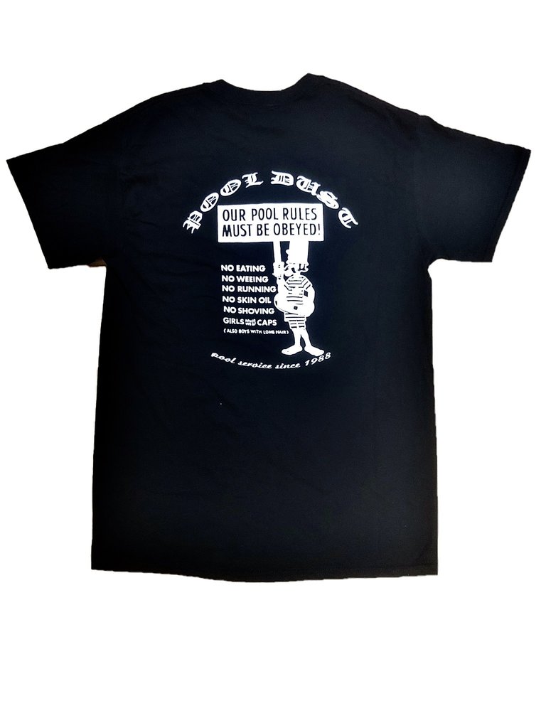 Pool Dust Pool Dust Pool Rules Tee Black