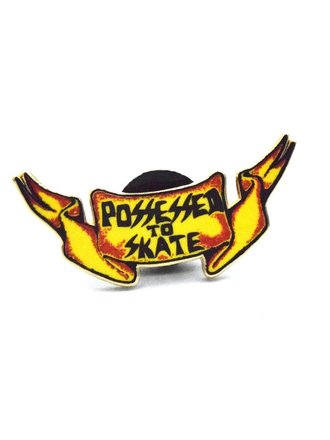 Suicidal Suicidal Enamel Pin Possessed to Skate Wings