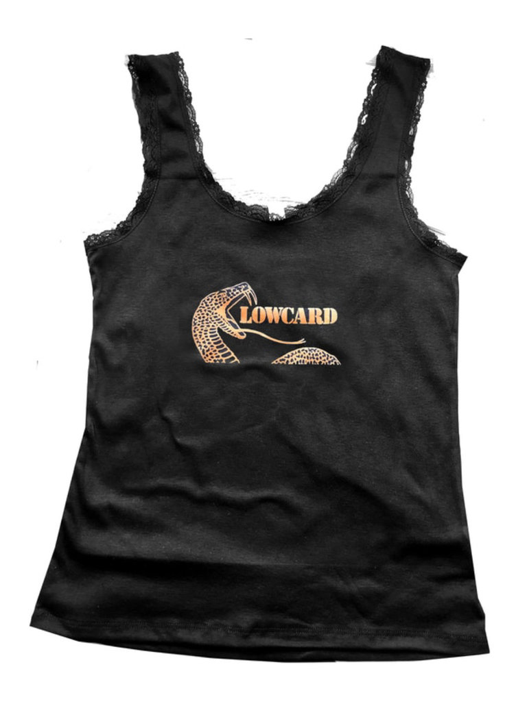 Lowcard Lowcard Snake Lace Tank Top Black/Orange