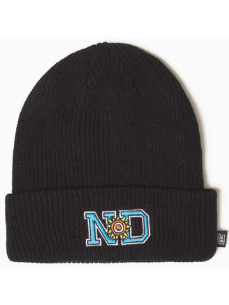 New Deal New Deal Sun Logo Beanie Black