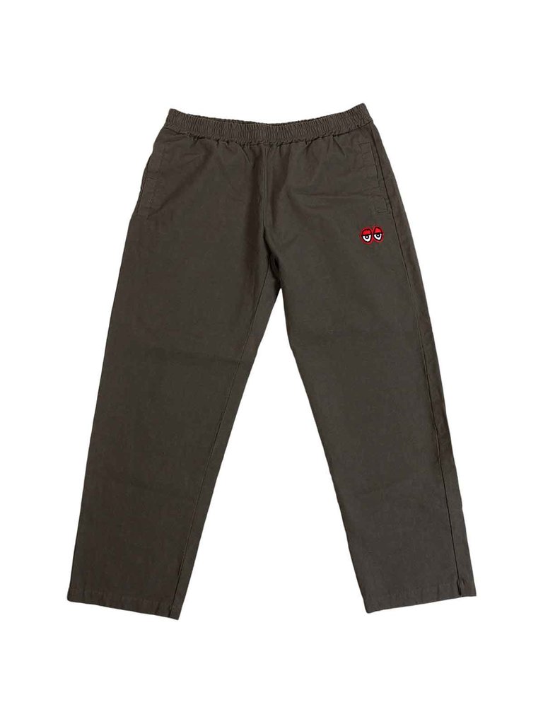 Krooked Krooked Eyes Pants Olive/Red Embroidered