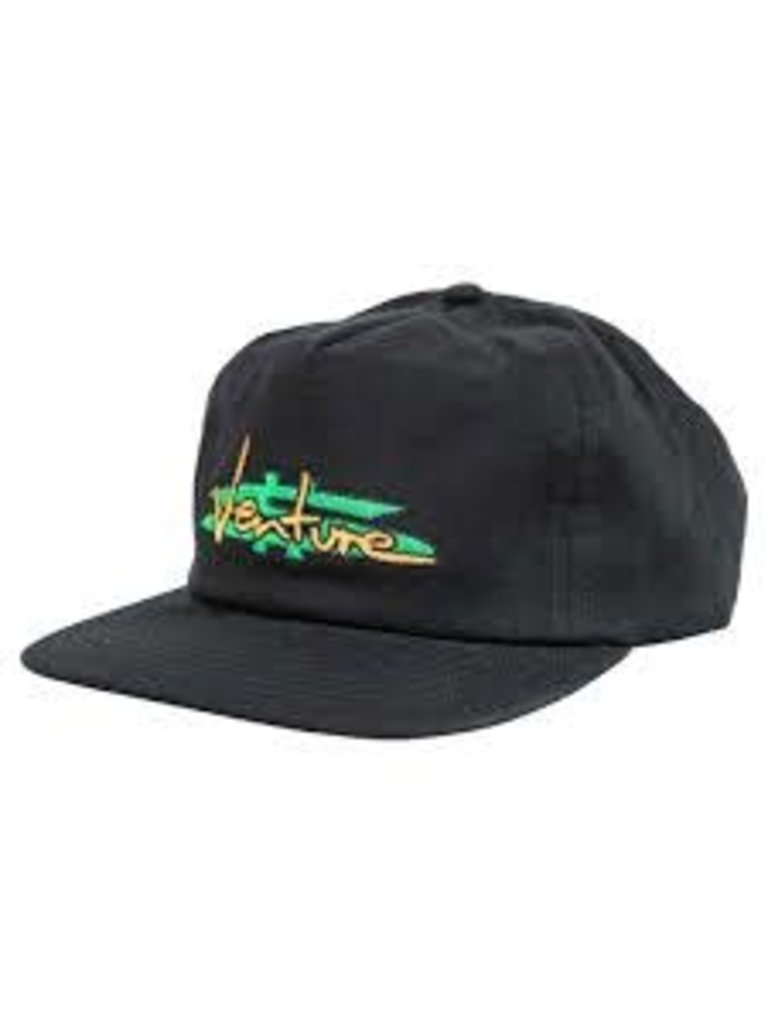 Venture Venture Paid Snap Back  Hat Black/Green