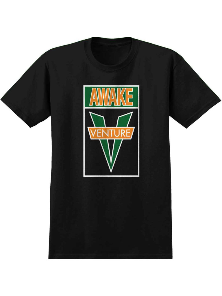 Venture Venture Awake Tee Black/Orange/Green