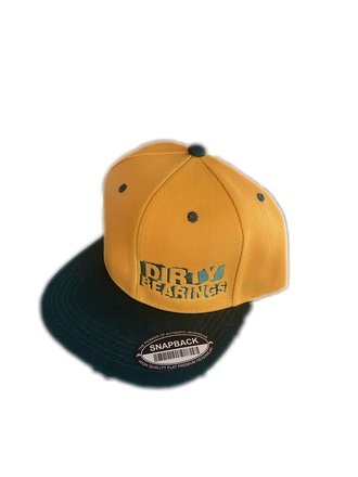 Dirty Dirty Bearings Snapback Hat Yellow/Green