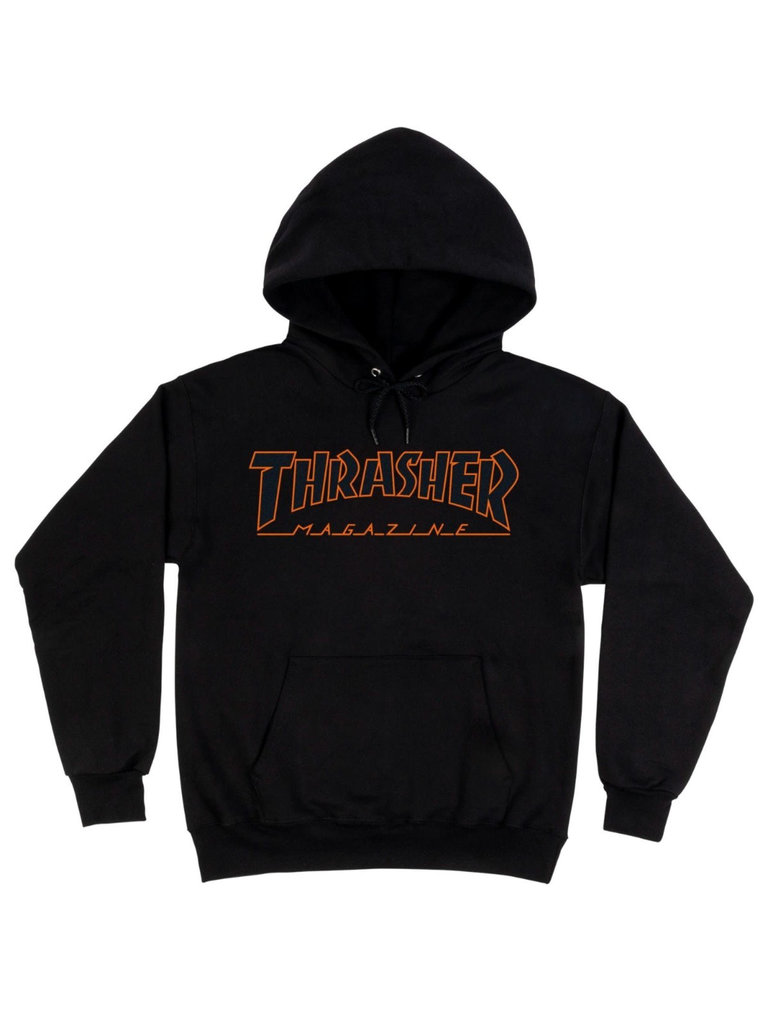 Thrasher Thrasher Hoodie Outlined Black/Orange