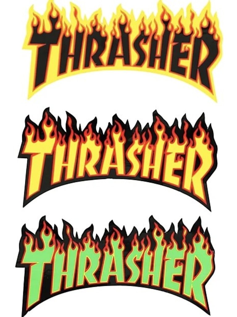 Thrasher Thrasher Flame Sticker Medium 6” (Assorted)