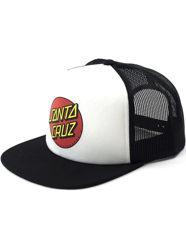 Santa Cruz Santa Cruz Classic Dot Mesh Trucker Hat Black/White