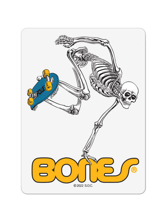 Powell Peralta Powell Peralta Skateboarding Skeleton Sticker clear
