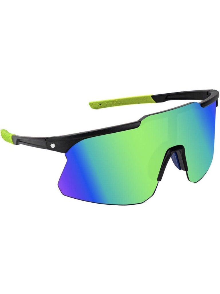 Glassy Glassy Sunglasses Cooper - Black/Green/Green Mirror