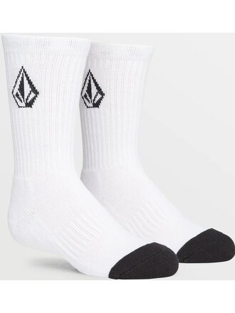 Volcom Volcom Full Stone Youth 3 Pack Sock White