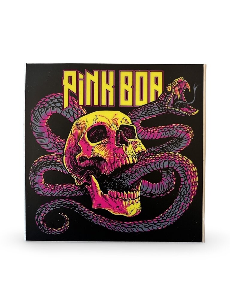 Pink Boa Pink Boa Snake Skull Sticker