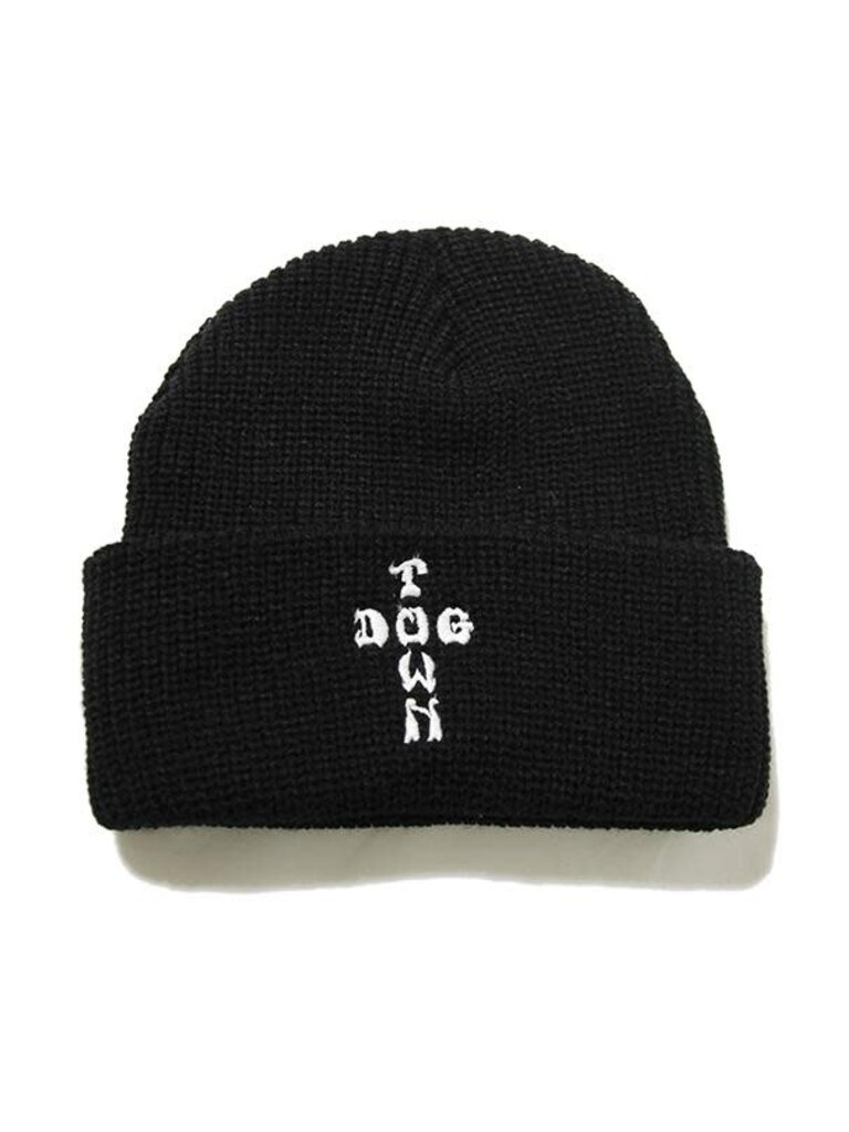 Dogtown Dogtown Embroidered Cross Letters Beanie Black