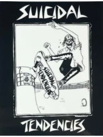 Suicidal Suicidal Tendencies Sticker Lance Mountain Suicial Skater Black