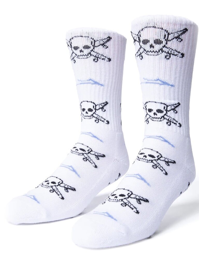 Lakai Lakai Skate Pirate Crew Socks White
