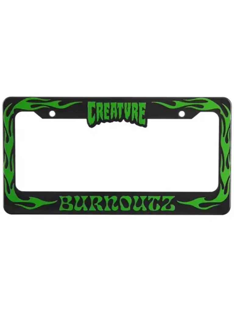 Creature Creature Burnoutz License Plate Frame