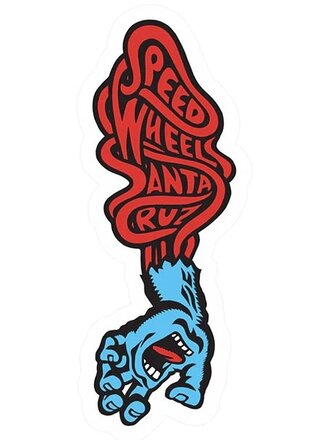 Santa Cruz Santa Cruz Speed Wheels Hand Sticker 2.75 in