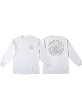 Anti Hero Anti Hero Stay Ready DBL L/S Pocket Tee White