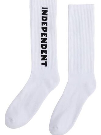 Independent Independent Baseline Mid Crew Socks White 9-11