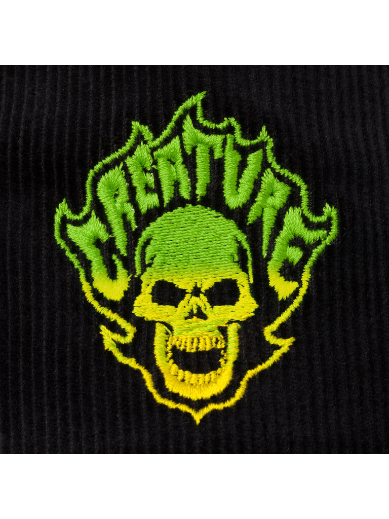 Creature Creature Bonehead Flame Mesh Trucker Hat Black
