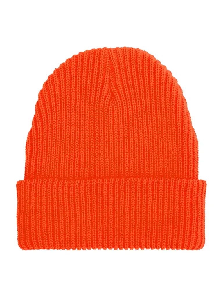 Independent Independent Baseline Beanie Long Shoreman Hat Safety Orange
