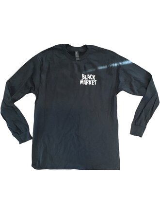 Black Market Black Market Skeleton Chest Hit  Long Sleeve Black